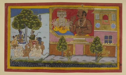 Kumbhakarna boasts of victory; Rama plans to counter his terrifying presence