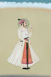 Miniature Painting of Maharana Amar Singh Udaipur