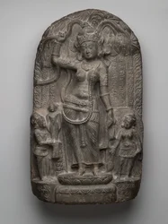 Nativity scene: the Birth of Buddha