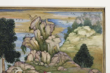 Picnicking in the course of a hunt (detail)