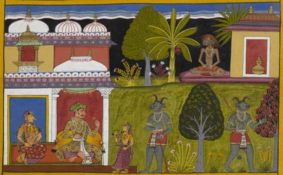 Praheti Becomes an Ascetic While Heti Marries Bhaya and Has a Son, Vidyutkesa