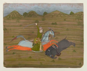 Prince Hunting Wild Boar