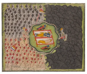 Rama and Lakshmana with the Armies of Monkeys and Bears (c.1780-1800)