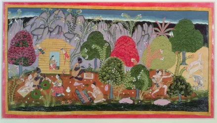 Rama and Sita (from the Ramayana, School of Sahibdin, Rajasthan)