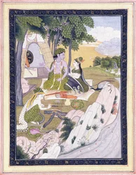 Rama and Sita with Lakshman