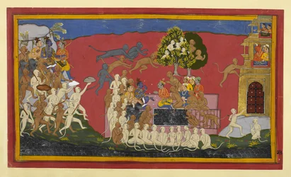Rama Sends Angada to Challenge Ravana as Monkeys Approach Lanka