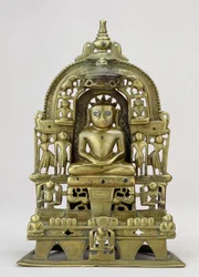 Seated image of the Jain Tirthankara Kuntanatha, Vasantagarh, Southern Rajasthan, 1476