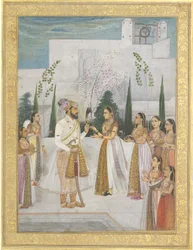 Shah Jahan Presents Jewels to a Princess