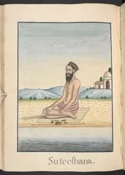 Sutikshana, a hermit visited by Rama and Sita