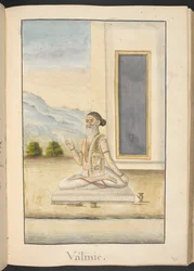 The sage, Valmiki, author of the 