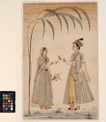 Two women under a tree, c.1750