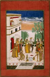 Vasanta Ragini, Radha & Krishna Dancing, c.1760