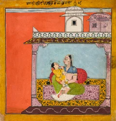 Vilaval Ragini, from a Ragamala