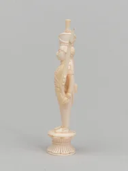 White Pawn, Chess Piece, India, 1820 circa