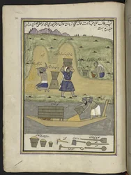Workers Excavating Earth and Transporting It, from 