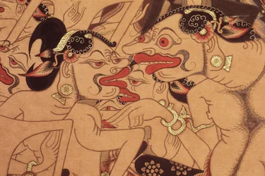 (detail) of a Wayang Beber scroll