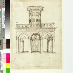 Design for the Palace of Fame, from the courtly masque 