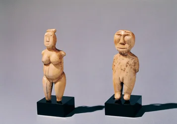 Two Statuettes of a Man and a Woman