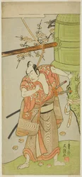 The Actor Ichikawa Yaozo II as Yoshimine no Munesada in the Play Kuni no Hana Ono no Itsumoji, Performed at the Nakamura Theater in the Eleventh Month, 1771