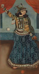 A Dancer in a Blue Dress
