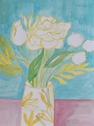 Bright Floral Vase
