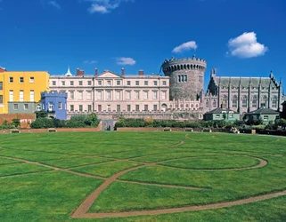 Dublin Castle, view from the gardens