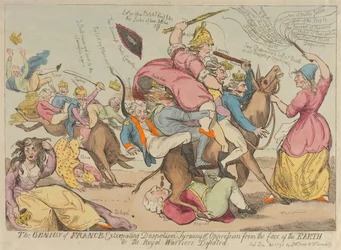 The Genius of France Extirpating Despotism, Tyranny, and Oppression from the Face of the Earth, Or - The Royal Warriors Defeated