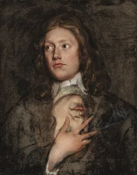 Portrait of a Gentleman, Bust-Length, with a Further Portrait Beneath