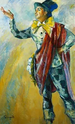 Portrait of Karl Gerhard as Thesbis, Standing Full Length