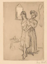 Young Woman at the Milliner