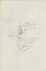 Abklatsch van de krijttekening op blad 8 recto