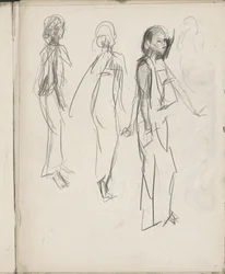 Three Standing Indian Figures