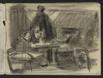 Figures at a Table in an Interior