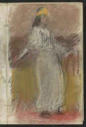 Standing Woman in Oriental Clothing