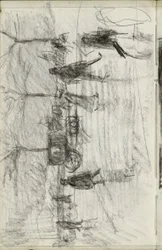 Walking Figures and a Carriage