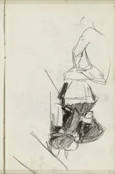 Seated Man and a Seated Girl