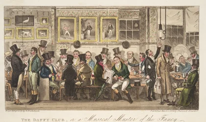 The Daffy Club, or a Musical Muster of the Fancy, from The English Spy