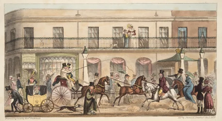 The High Street, Cheltenham, from The English Spy