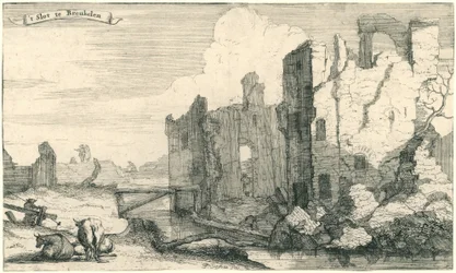 The Castle at Breukelen, Destroyed by the French in 1672