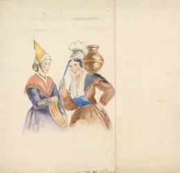 Two Women in Colorful Costume