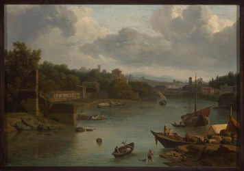 View of the Tiber from the South - Ripa Grande