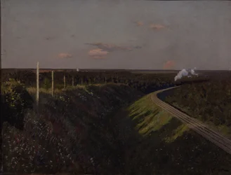 A train on the way, 1890s
