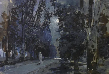 The Shadows. Moonlight Night, 1880s.