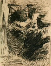 Portrait of the artist and author David Burliuk