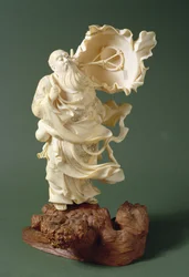 Sage with blowing hat, c.1900