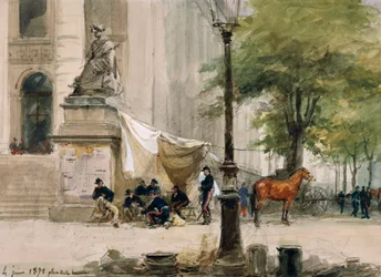 Encampment in Place de la Boure, June 4