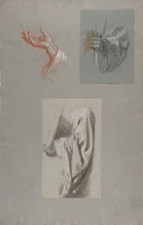 Hand of Saint Remi, Hand of Saint Remi, Drapery Study for Acolyte Holding Book
