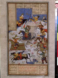 The Battle between Iranians and Turanians at the Time of Kai Khosrow