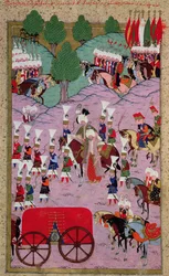 The Army of Suleyman the Magnificent Leave for Europe, from the 