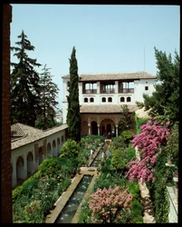 View of the Palacio de Generalife and Gardens